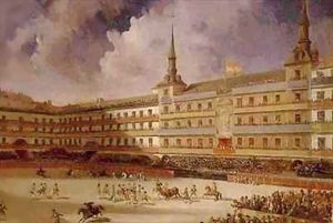 Bullfight in the Plaza Mayor in Madrid during the Celebrations for the Marriage of the Duke of Montpensier