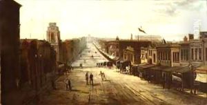 Bourke Street, Melbourne by Charles Blanchard