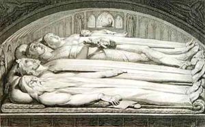 The King, Councellor, Warrior, Mother and Child in the Tomb by William Blake