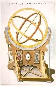 An Orrery designed by Tycho Brahe (1546-1601) from the 'Atlas Major' by Joan Blaeu