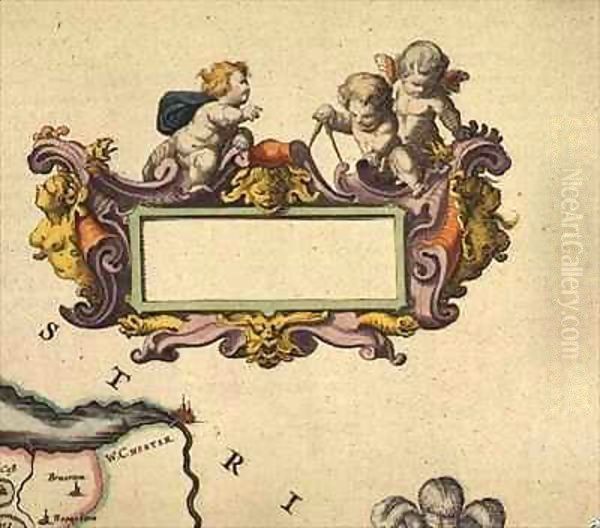 Cartouche from Atlas Major - view 1