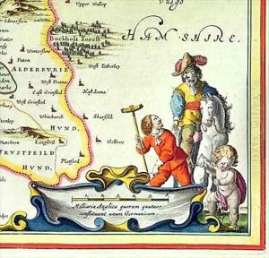 Surveyors, from Atlas Major by Joan Blaeu