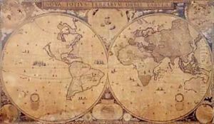 Nova Totius Terrarum Orbis Tabula by Joan Blaeu