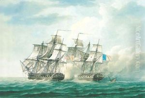 Frigate Action During The Napoleonic War