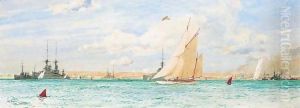 Racing Off Ryde, 1913