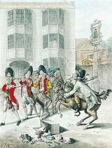 The Barber Riding To Margate by Robert Dighton