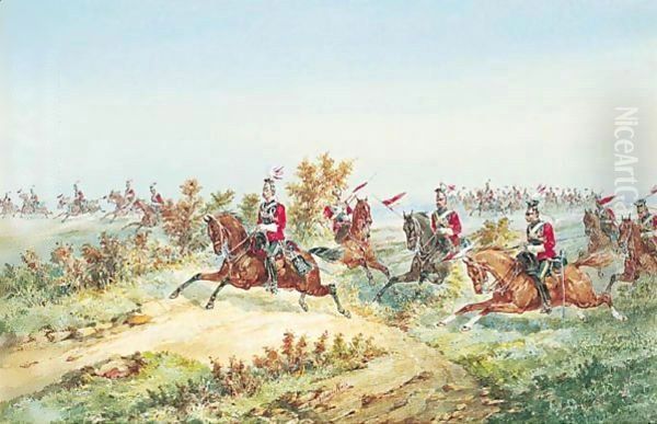 The 16th Queen's Lancers On Manoeuvres - view 1