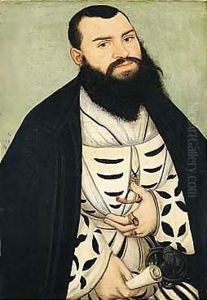 Portrait Of Dr. Johann Scheiring by Lucas The Elder Cranach