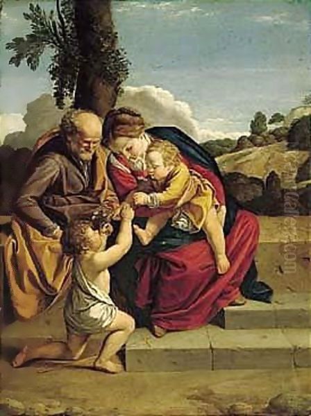 The Holy Family With The Infant Saint John The Baptist In A Landscape - view 1