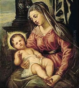 The Madonna And Child by Jacopo Tintoretto (Robusti)