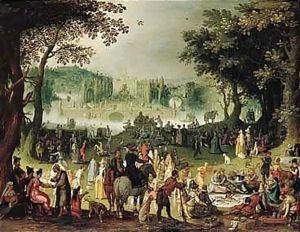 A Fete Champetre by Sebastien Vrancx