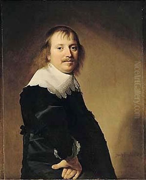 Portrait Of A Gentleman, Half-length Standing, With His Right Hand Resting On His Hip - view 1