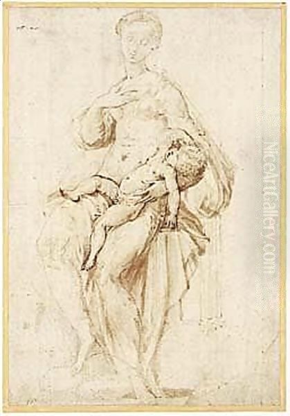 Study For The 'Madonna Dal Collo Lungo' - view 1