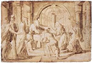 The Presentation In The Temple by Unknown Painter