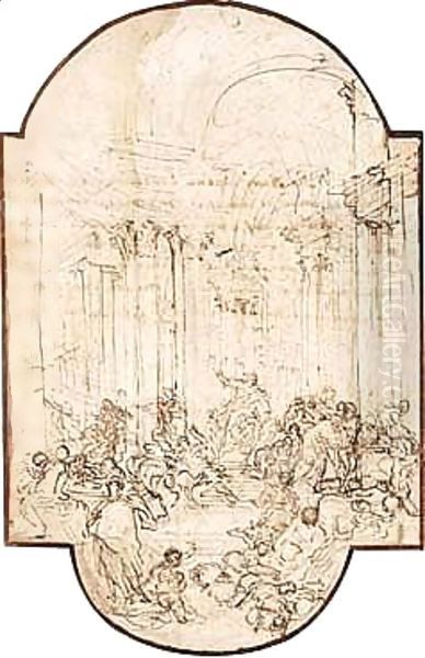 Christ Chasing The Money-lenders From The Temple - view 1