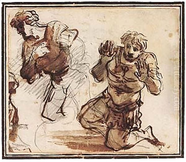 Studies Of Two Soldiers - view 1