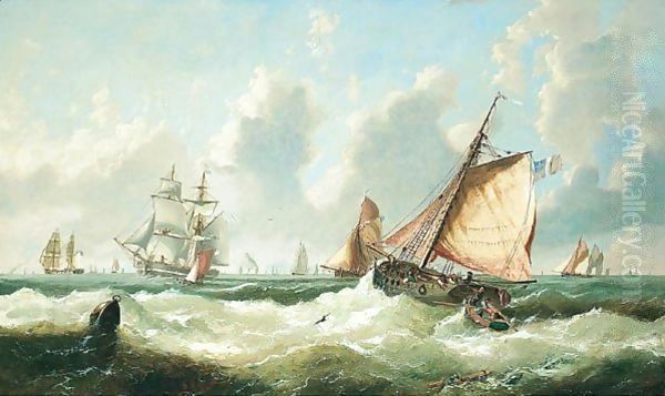 Shipping Off The Mouth Of The Thames - view 1
