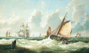 Shipping Off The Mouth Of The Thames