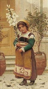 Morning Of The Festival, Rome by Edwin Bale