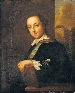 Portrait Of Horace Walpole by John Giles Eccard