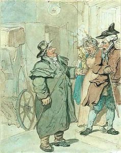 Discussing The Fare by Thomas Rowlandson