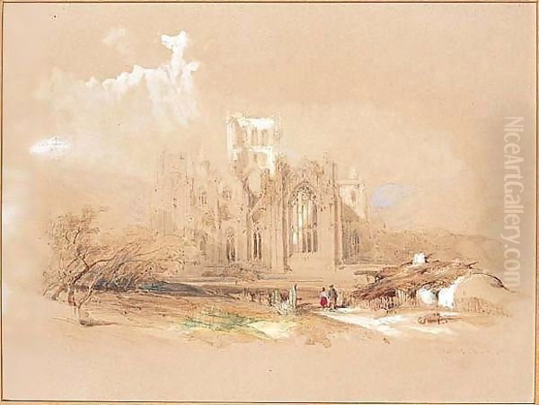 Melrose Abbey, Scotland - view 1