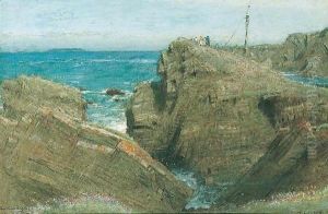 Hartland Quay, Devon by Albert Goodwin