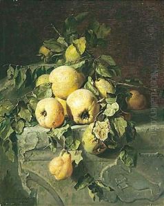 Still Leven Met Peeren (Still Life With Quinces) by Adriana-Johanna Haanen