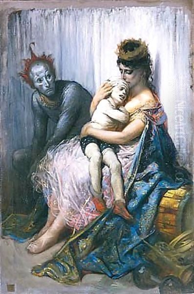 La Famille Du Saltimbanque L'Enfant Blesse - view 1