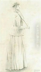 Etude Pour Memories by Fernand Khnopff