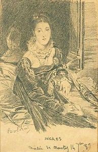 Ritratto Della Signora De Senonnes Dopo Ingres