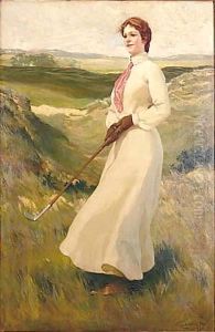 Mujer Jugando Al Golf