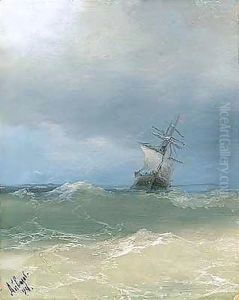 High seas by Ivan Konstantinovich Aivazovsky