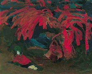 Stage design for la peri by Leon Samoilovitch Bakst