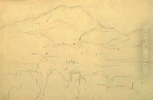 La Montagne Sainte-victoire And Etude D'Arbres thumbnail
