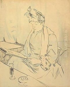 Au Cafe by Henri De Toulouse-Lautrec