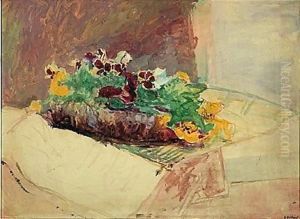 Nature Morte Aux Fleurs by Jean-Edouard Vuillard