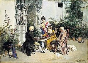 Jugando Al Ajedrez (Playing Chess) by Manuel Cabral Cabral y Aguado Bejarano