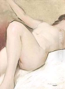 Escorzo De Desnudo (Female Nude) by Ramon Casas