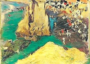 Playa De Biarritz (The Beach At Biarritz) by Joaquin Sorolla Y Bastida