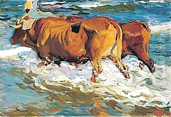 Bueyes En El Mar (Oxen In The Sea) - view 1