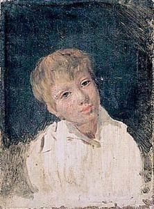 Portrait De Garconnet by Eugene Delacroix