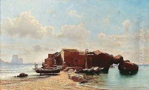 View of capri by Aleksei Petrovich Bogolyubov