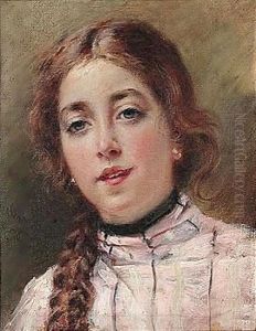 Olenka by Konstantin Egorovich Egorovich Makovsky