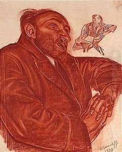 Study of a jewish merchant by Alexander Evgenievich Yakovlev