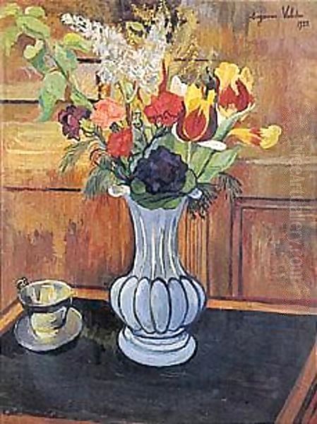 Bouquet De Fleurs Et Tasse - view 1