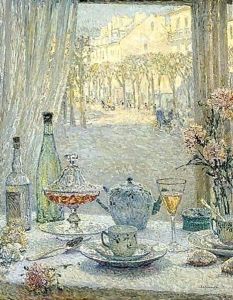 La Table Pres De La Fenetre. Reflets