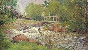 Paysage Avec Une Riviere by Gustave Loiseau