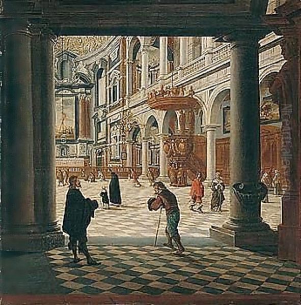 Interior Of The Jesuit Church, Antwerp - view 1