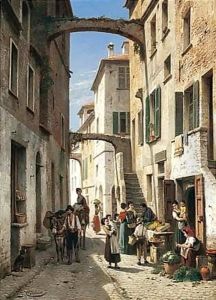 The Via Mezzo In Bordighera by Jacques Carabain